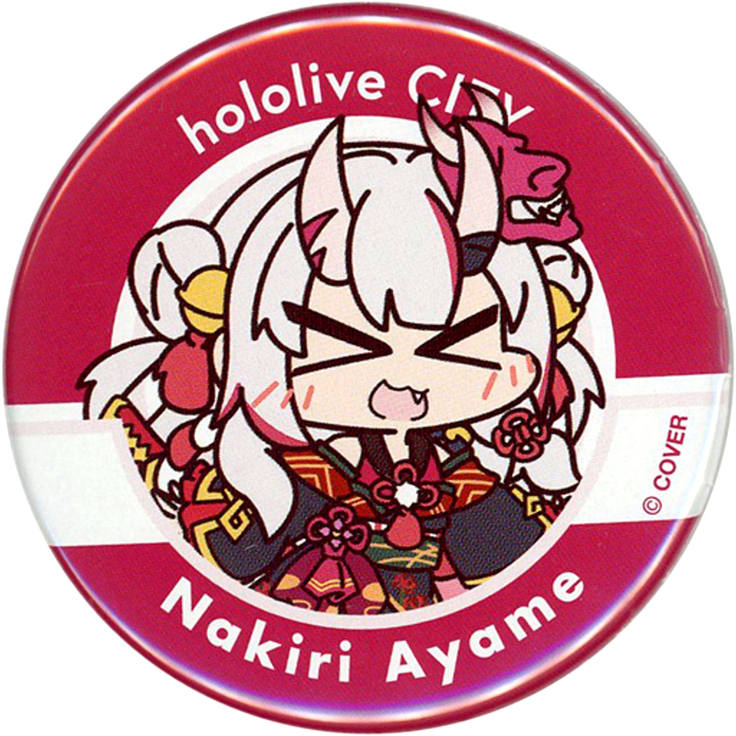 Nakiri Ayame Virtual YouTuber Hololive Button hololiveCITY ATTRACTIONS [USED]