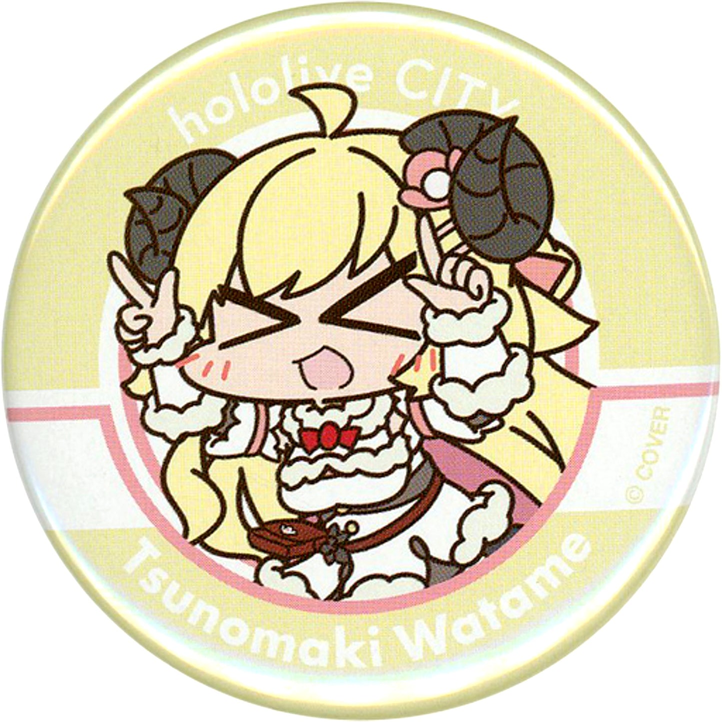 Tsunomaki Watame Hololive Button hololiveCITY ATTRACTIONS [USED]