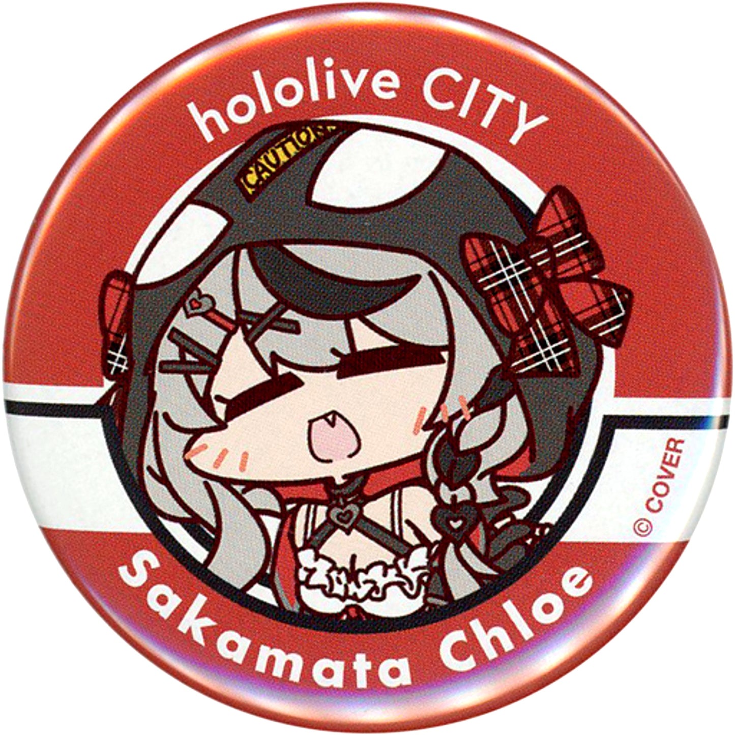 Sakamata Chloe hololiveCITY ATTRACTIONS Button [USED]