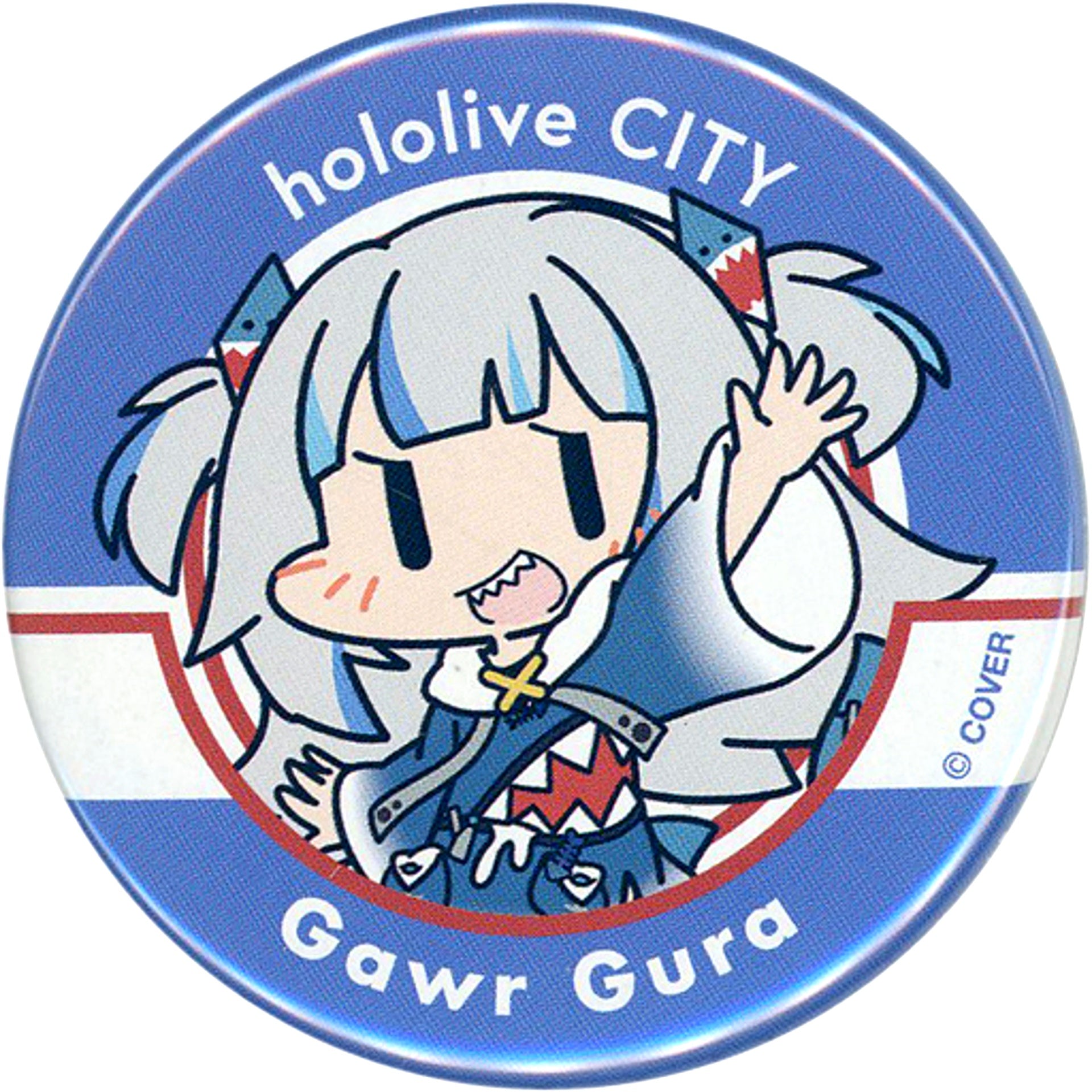 Gawr Gura Virtual YouTuber Hololive Button hololiveCITY ATTRACTIONS [USED]