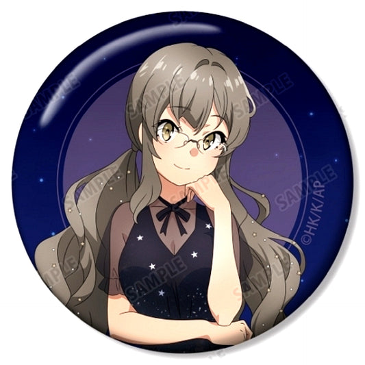Rio Futaba Two Tone Background Rascal Does Not Dream of a Sister Venturing Out animate Fair Starry Sky Dress Ver. Illustration Trading Button [USED]