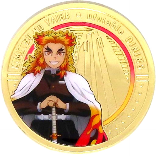 Kyojuro Rengoku Demon Slayer ufotable Dining Hiroma Commemorative Coin Style Random Pins Opening Commemorative Goods [USED]