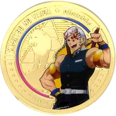 Demon Slayer: Kimetsu no Yaiba Tengen Uzui Commemorative Coin Style Random Pins ufotable Dining Hiroma Limited Opening Commemorative Goods Pins [USED]