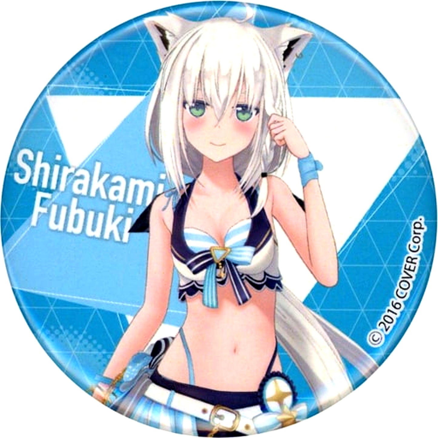 Shirakami Fubuki Normal Ver. Swimsuit Ver. hololive Summer 2023 in Marui Button [USED]