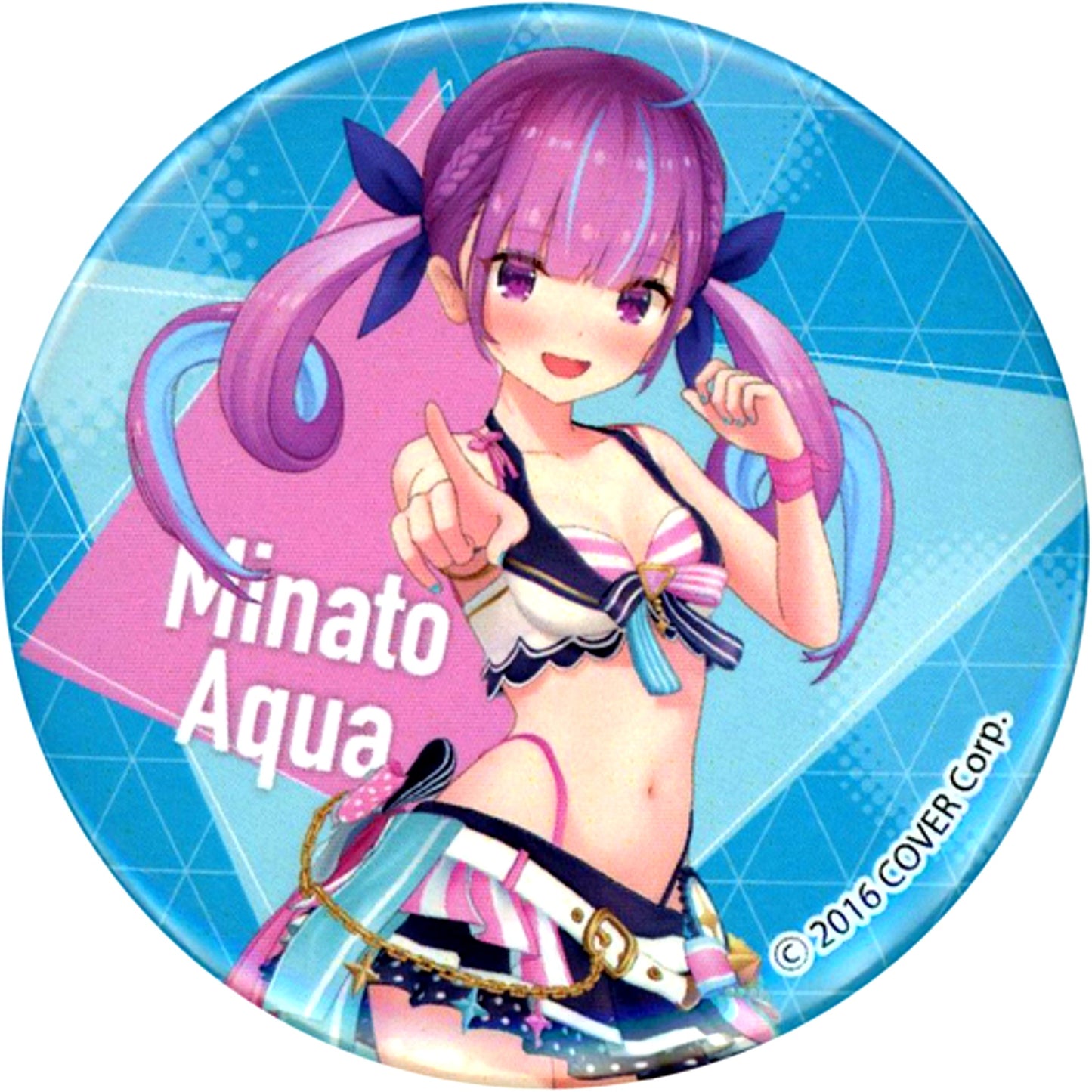 Minato Aqua Hololive Normal Ver. Swimsuit Ver. Button Hololive Summer 2023 in Marui [USED]