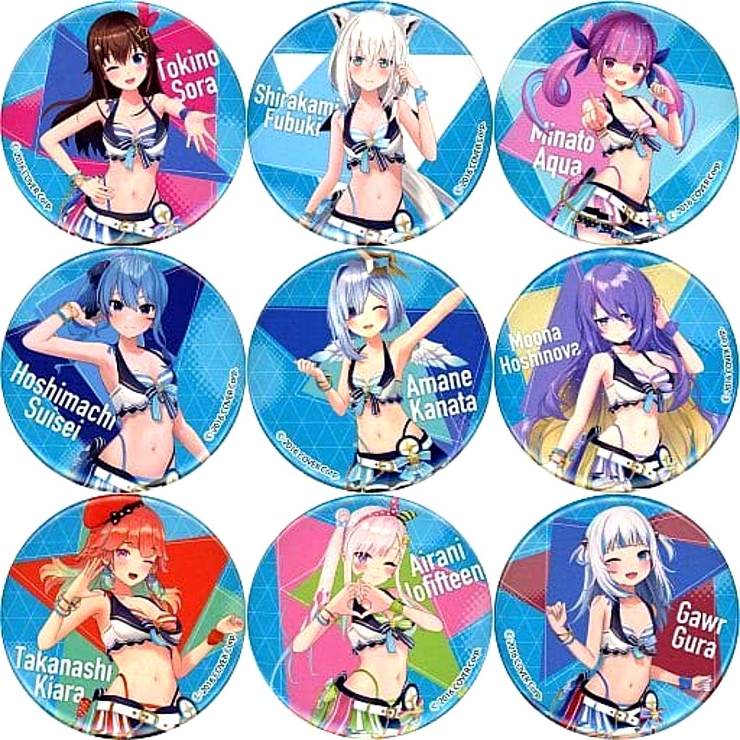 Virtual YouTuber hololive hololive Summer 2023 in Marui Button Swimsuit Ver. Complete Set of 9 [USED]