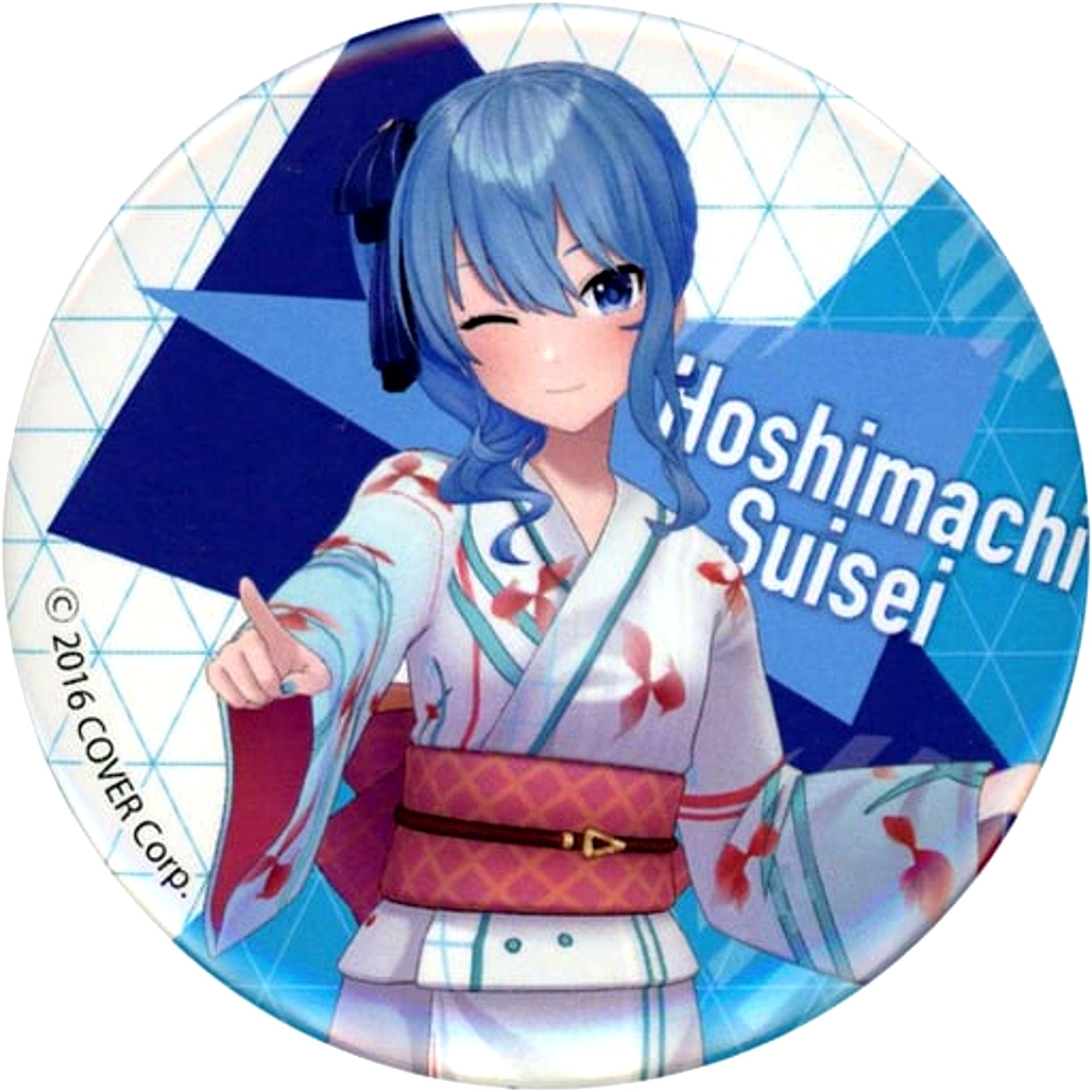Hoshimachi Suisei Hololive Normal Ver. Yukata Ver. Button Hololive Summer 2023 in Marui [USED]