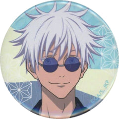 Jujutsu Kaisen Satoru Gojo Close-up Newly Drawn Illustration Trading Can Badge Kaigyoku Gyokusetsu Yukata Ver. Asakusa Hanayashiki Limited Buttons [USED]
