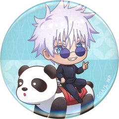 Jujutsu Kaisen Satoru Gojo Close-up Chibi Chara Kaigyoku Gyokusetsu Trading Can Badge Attraction Ver. Asakusa Hanayashiki Limited Buttons [USED]