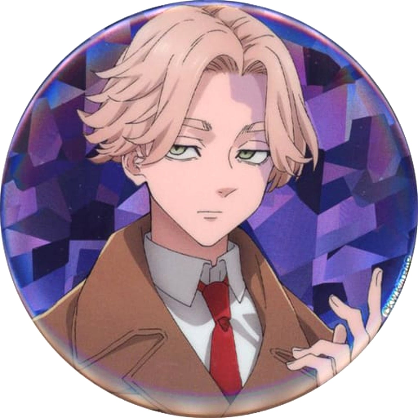 Seishu Inui Inupie Tokyo Revengers Online Kuji 2 Coat Selection Hologram Button Prize E [USED]