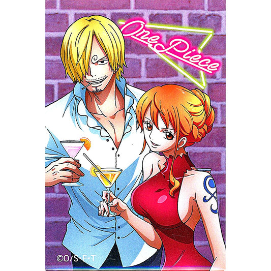 Nami & Sanji One Piece Square Button [USED]