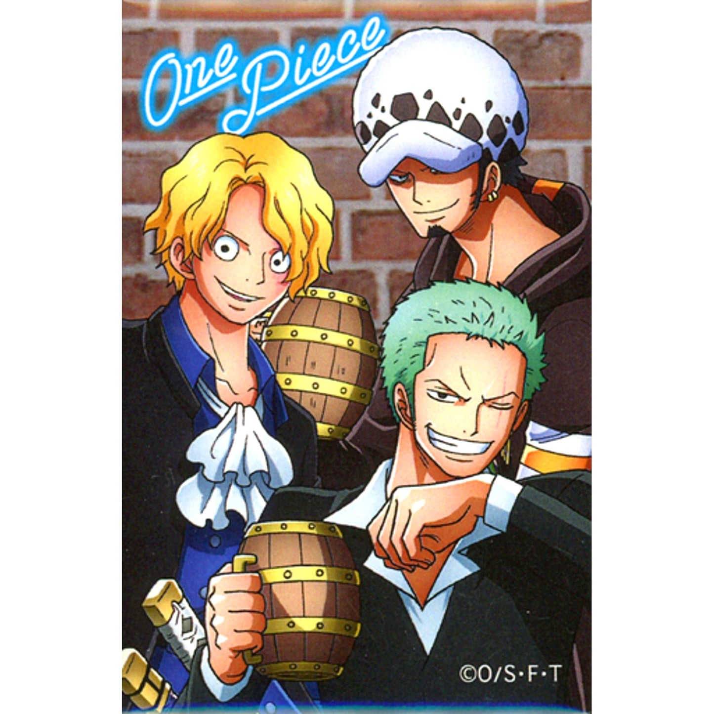 Zoro & Law & Sabo One Piece Square Button [USED]