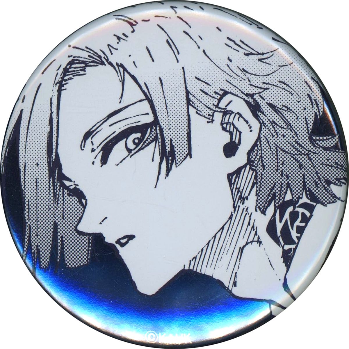 Michael Kaiser Left Facing Front Gaze Blue Lock Chara Badge Collection BLUE LOCK Exhibition Button [USED]