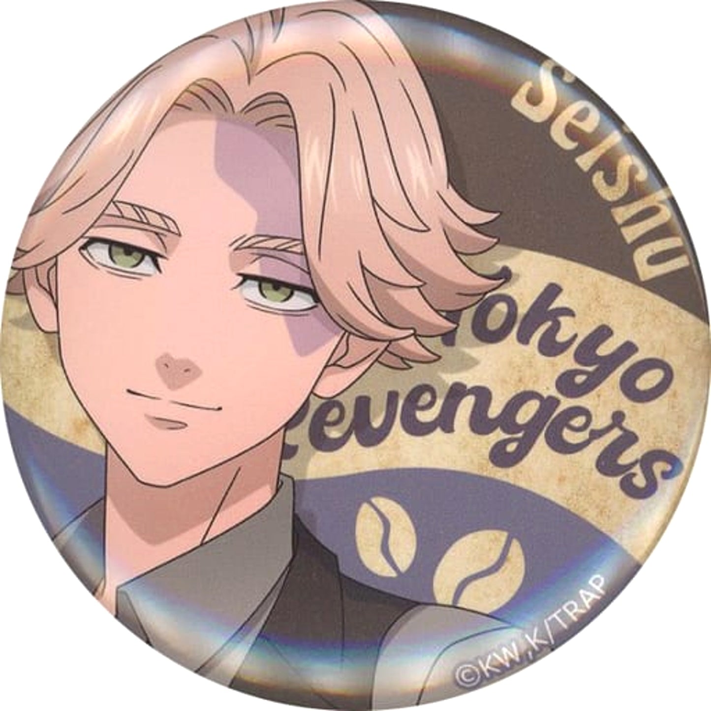 Seishu Inui Tokyo Revengers Charat Kuji Biker's Caffe Blind Packaged Button Prize S [USED]