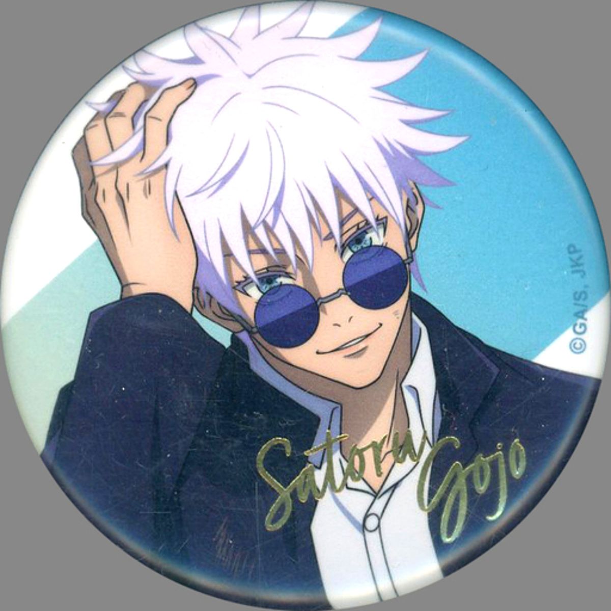 Satoru Gojo Jujutsu Kaisen Jujutsu Kaisen PLAZA in Loft Foil Stamp Trading Button rest [USED]