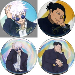 Jujutsu Kaisen Satoru Gojo & Others Trading Can Badge Rest Kaigyoku Gyokusetsu Plaza in Loft Limited All 4 Types Set Buttons [USED]