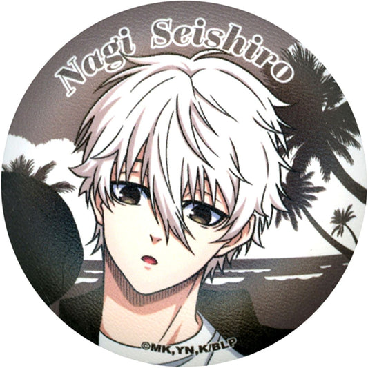 Seishiro Nagi Blue Lock x Karaoke no Tetsujin Vol. 2 Trading Fluffy Button [USED]