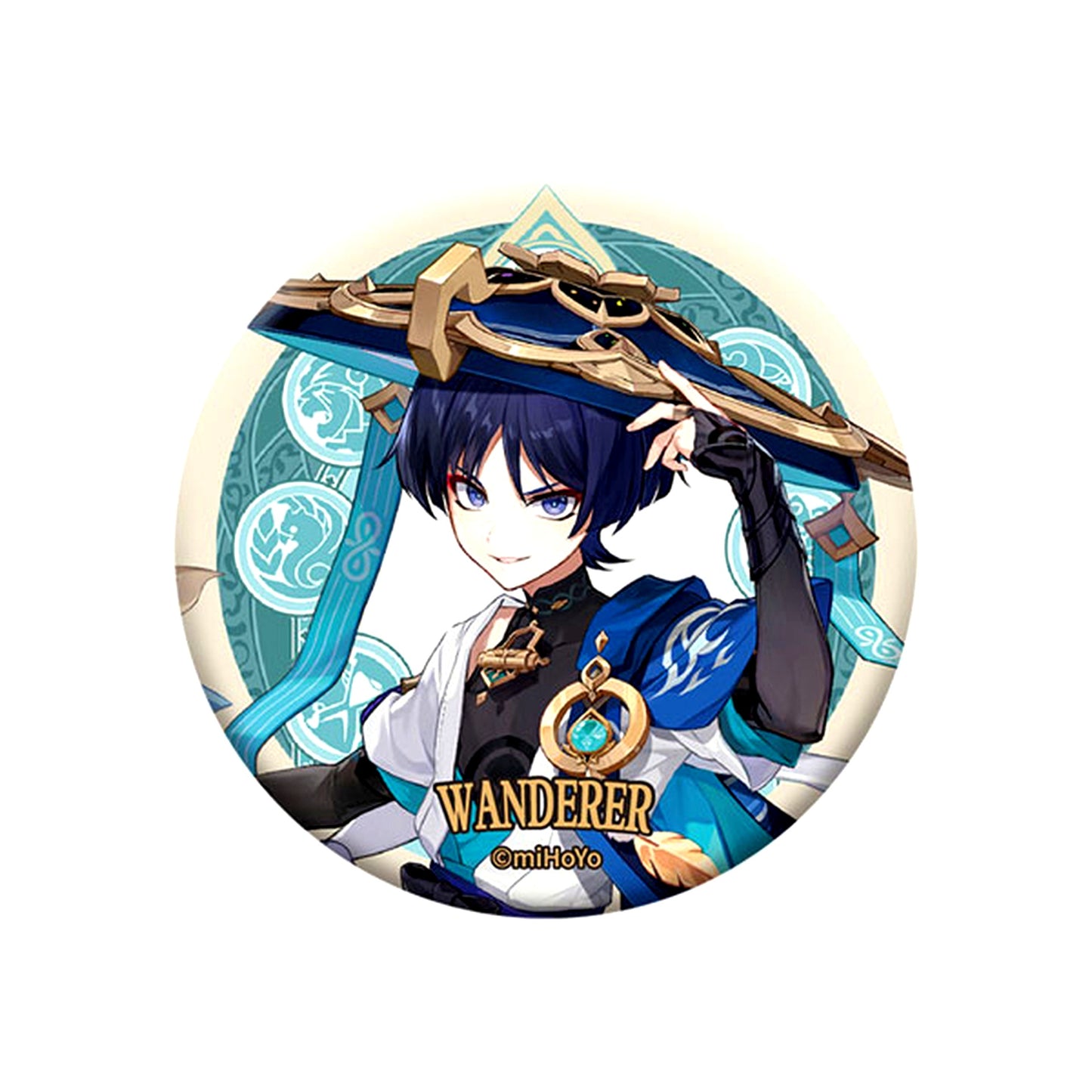 Wanderer Genshin Impact Sumeru City Character Button [USED]