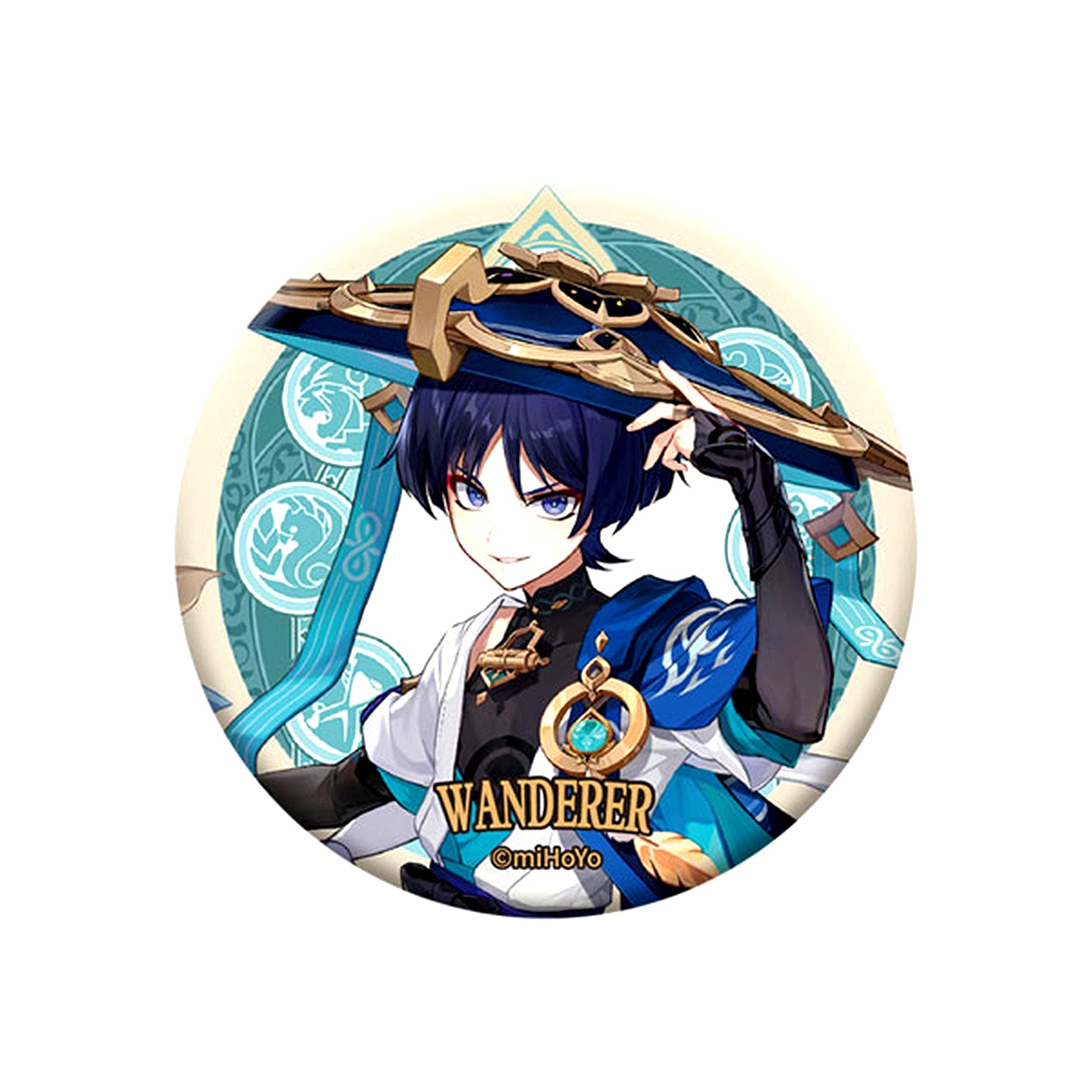 Wanderer Genshin Impact Sumeru City Character Button [USED]