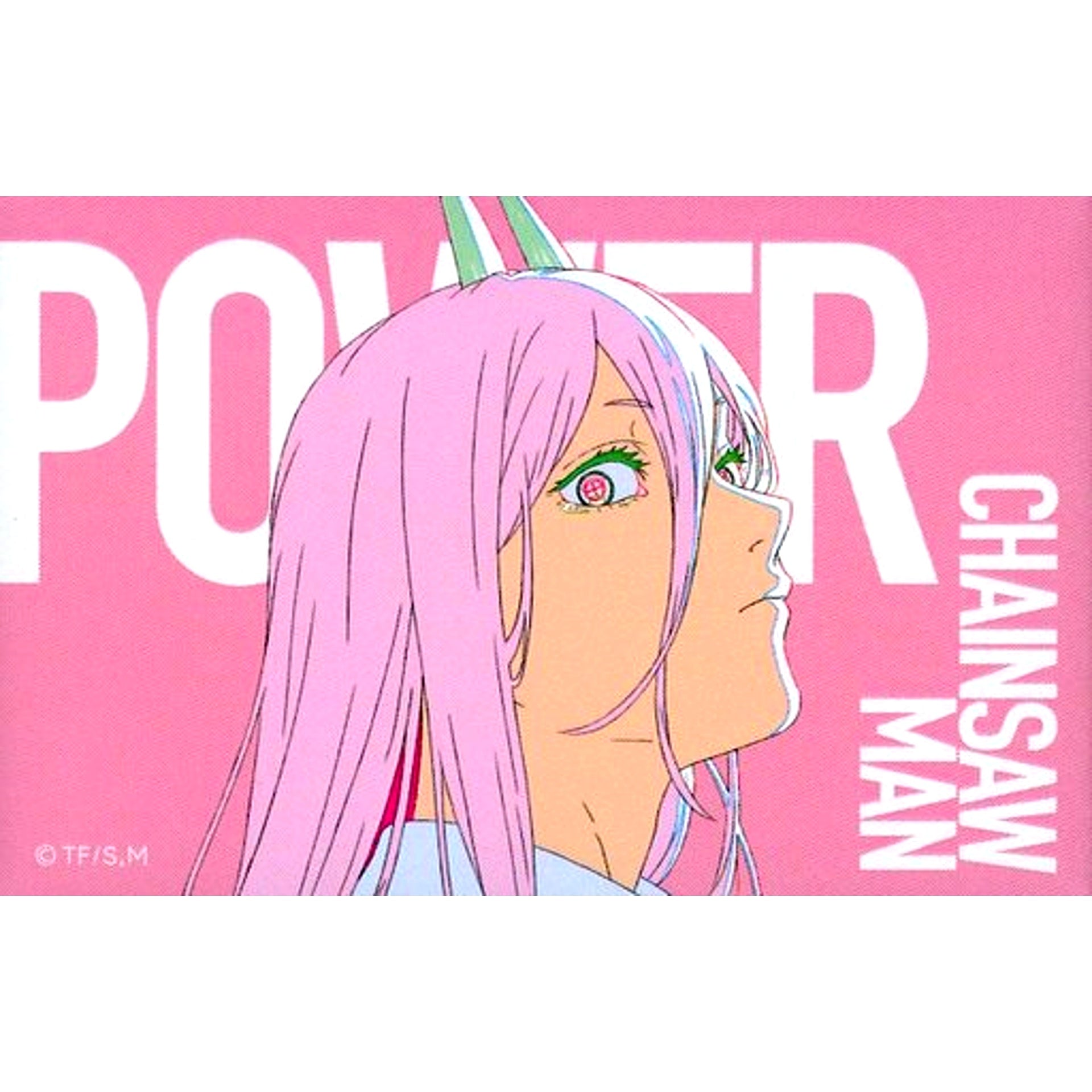 Power Chainsaw Man Exhibition Square Button Key Animation [USED]