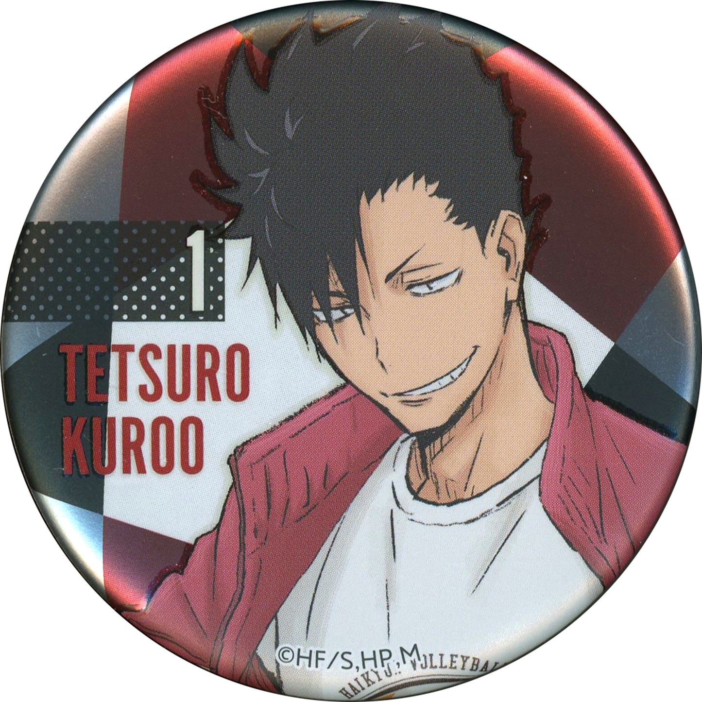 Tetsuro Kuroo Name Left Haikyu!! Memorial Button Nekoma High School Jump Festa 2020 [USED]