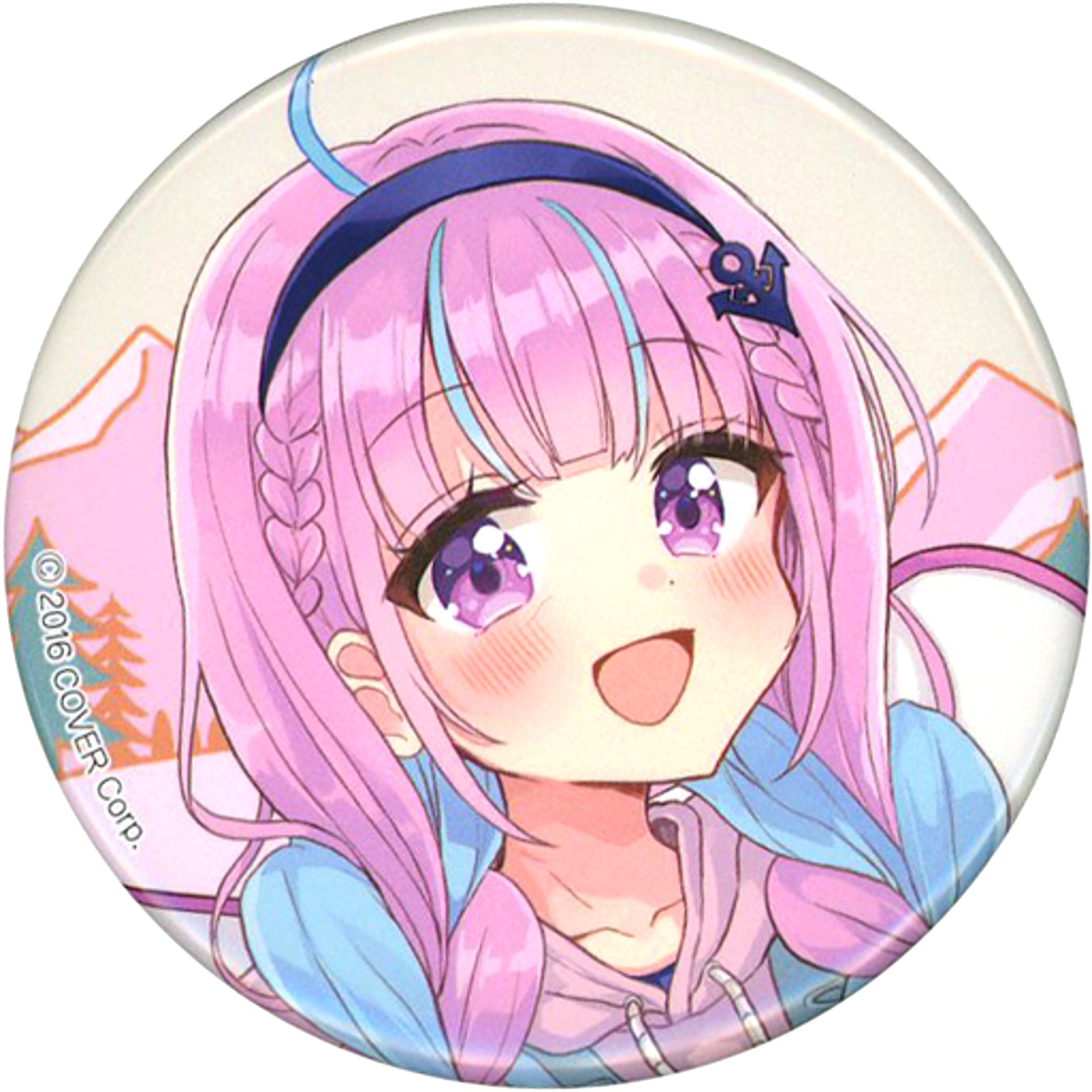 Minato Aqua Full Color Virtual YouTuber Hololive Chara Badge Collection Summer Season [USED]