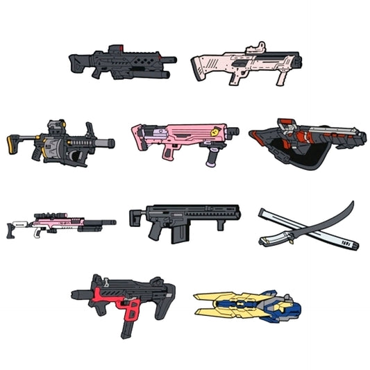 Set of 10 Goddess of Victory NIKKE Weapon Collection Pins [USED]