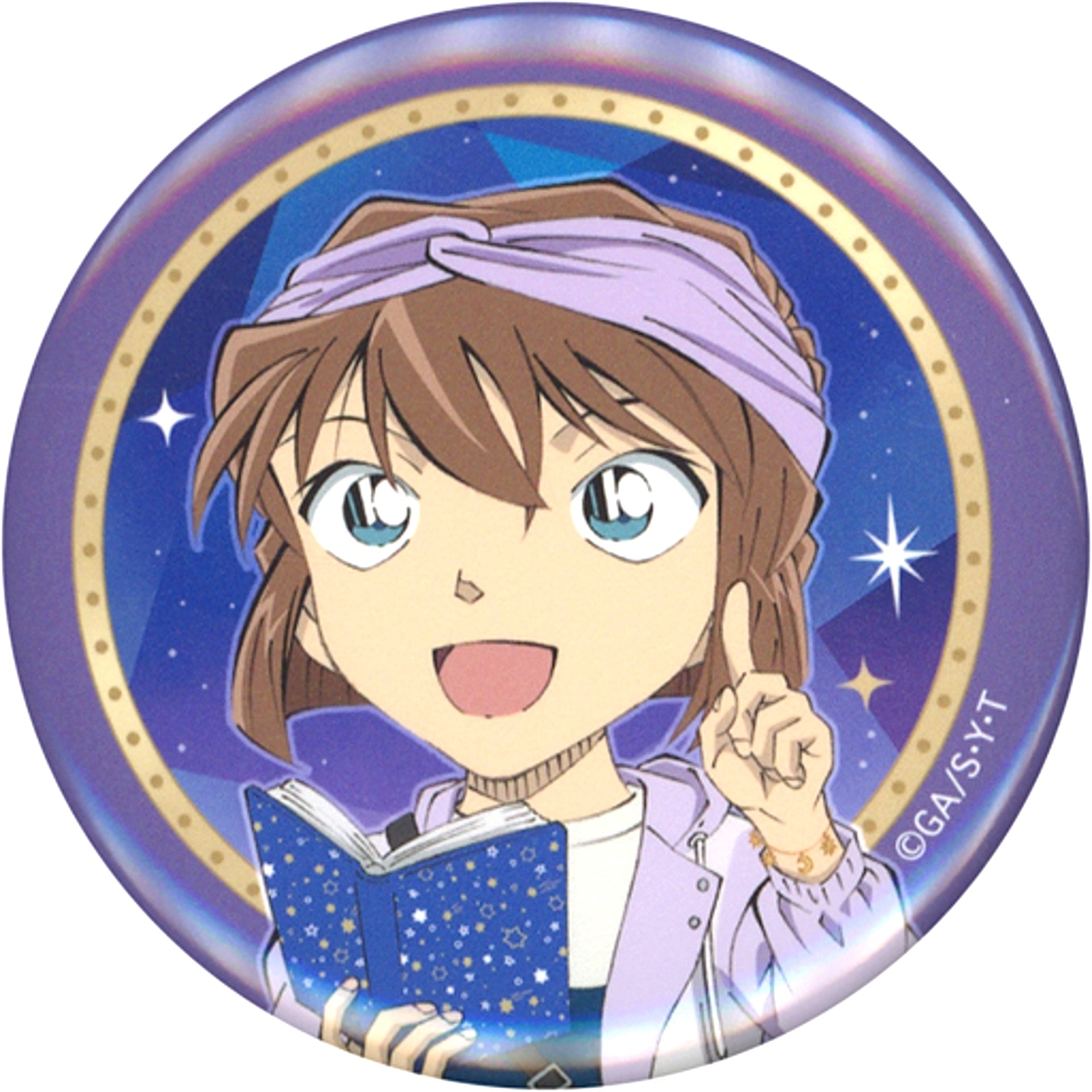 Ai Haibara With Frame Detective Conan Fair Astronomical Observation Series in Animate Trading Button Astronomical Observation [USED]