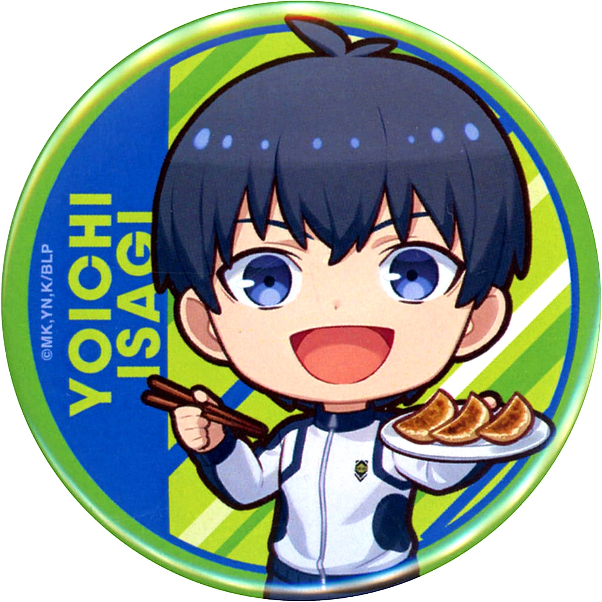 Blue Lock Yoichi Isagi Trading Button A Nikuju Gyoza no Dandadan [USED]