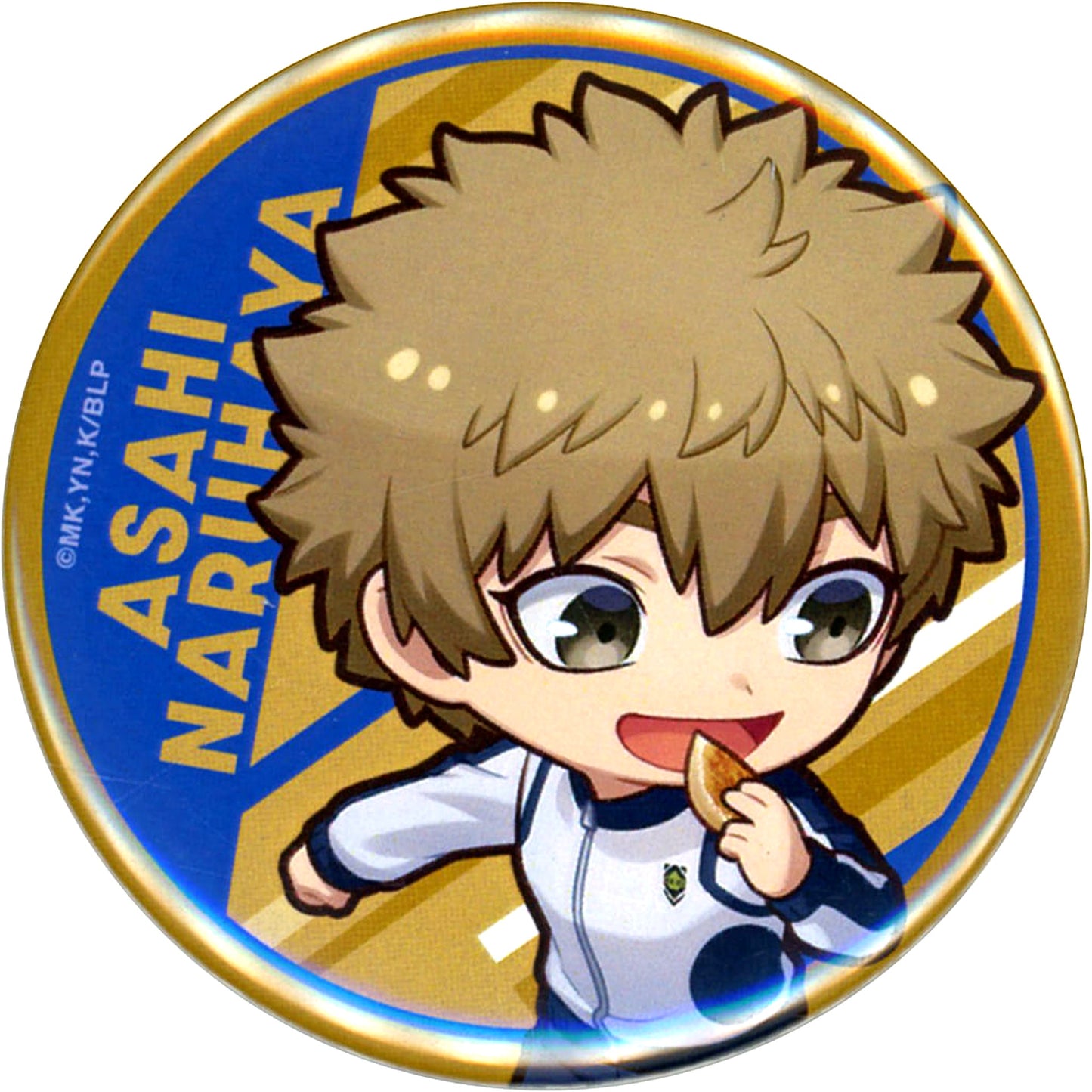 Blue Lock Asahi Naruhaya Trading Button B Nikuju Gyoza no Dandadan [USED]