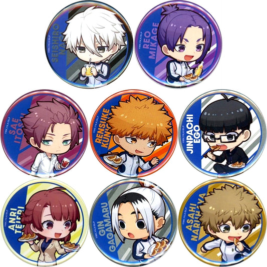 Blue Lock Trading Button B Set of 8 Nikujiru Gyoza no Dandadan Collaboration [USED]