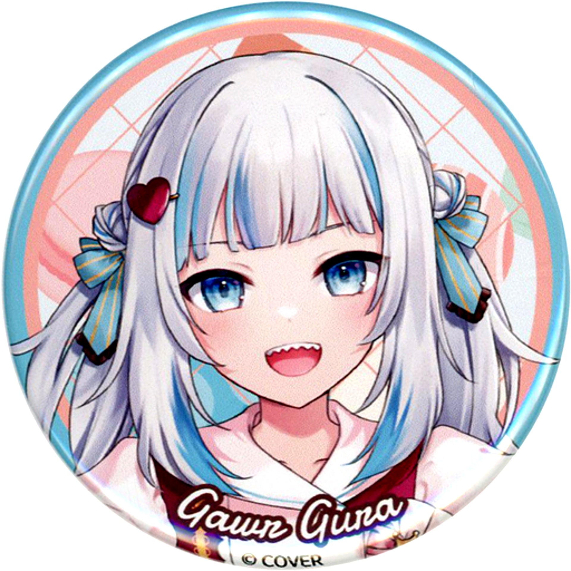 Gawr Gura Virtual YouTuber Hololive English Valentine Day 2023 Button [USED]