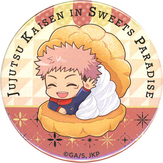 Yuji Itadori Jujutsu Kaisen in Sweets Paradise Trading Button B Sweets Paradise Ver. [USED]