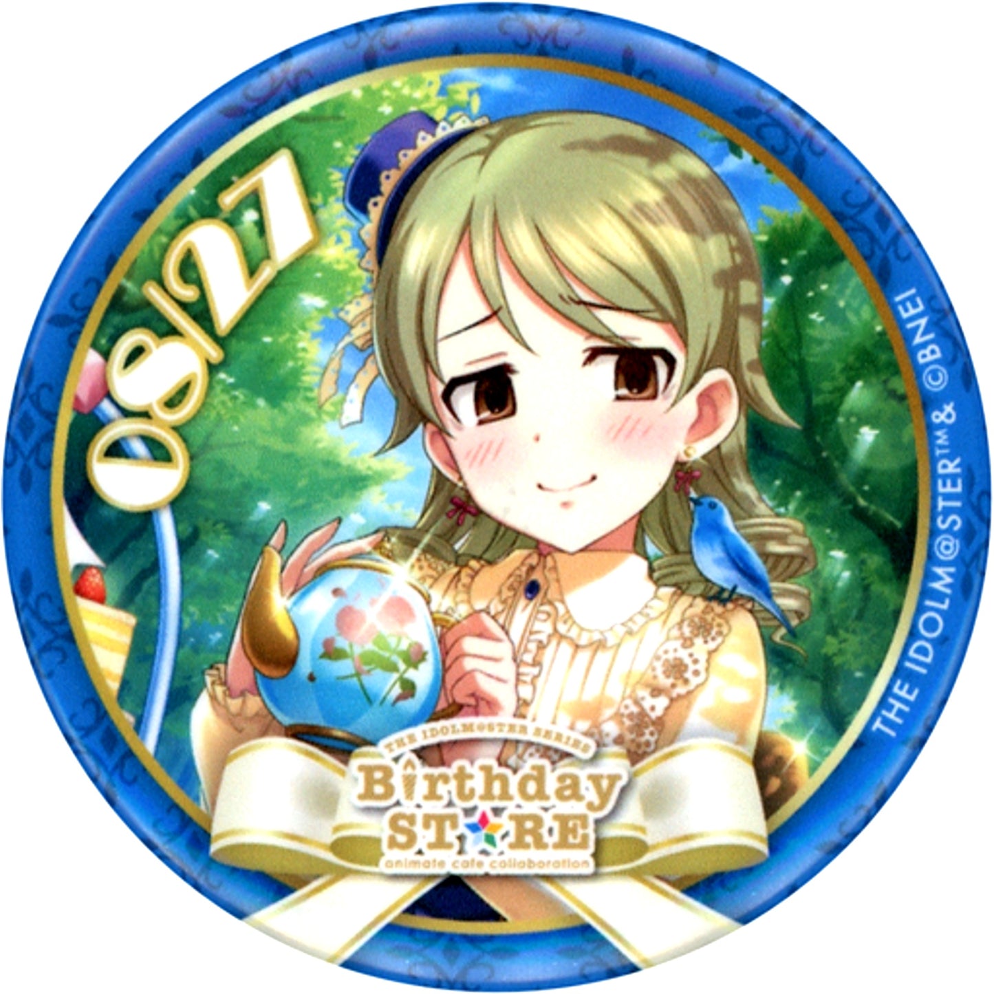 Nono Morikubo The Idolmaster Series Birthday Store - August Trading Birthday Badge - August Ver. Group 2 [USED]