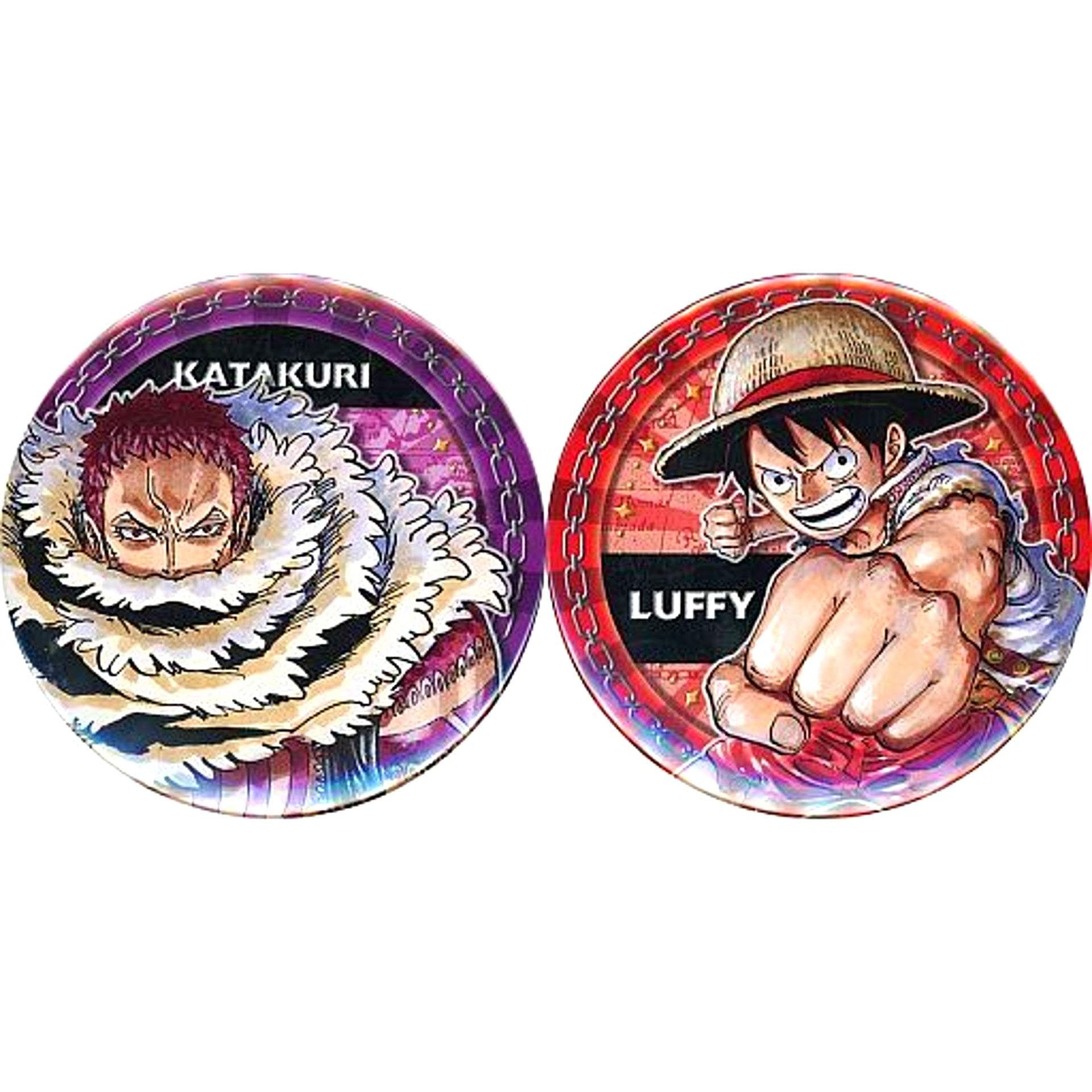 Charlotte Katakuri & Monkey D. Luffy One Piece Button Set of 2 [USED]