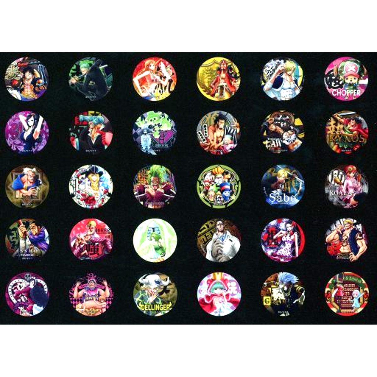 Group One Piece Yakara Button Complete Collection 7th Wave Straw Store Limited [USED]