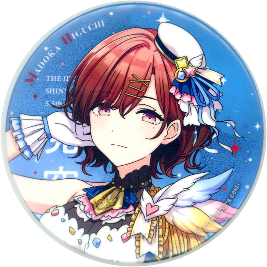 Madoka Higuchi Official 75mm Glitter Tin Badge The Idolmaster Shiny Colors 5.5th Anniv LIVE Hoshi ga Miageta Sora [USED]