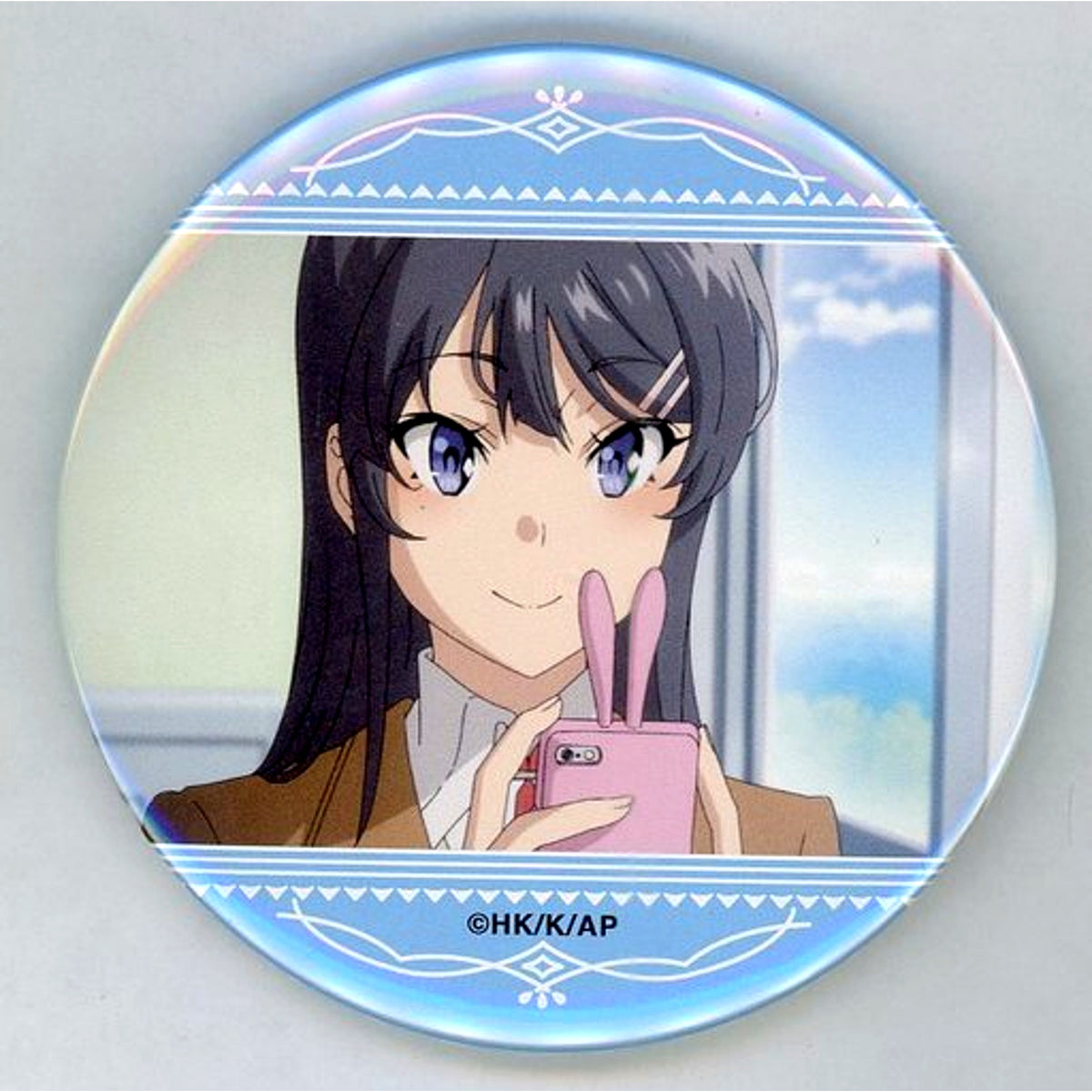 Mai Sakurajima Rascal Does Not Dream of a Sister Venturing Out Scene Shot 1 75mm Button D-5 Prize Kujibikido Online Kuji [USED]
