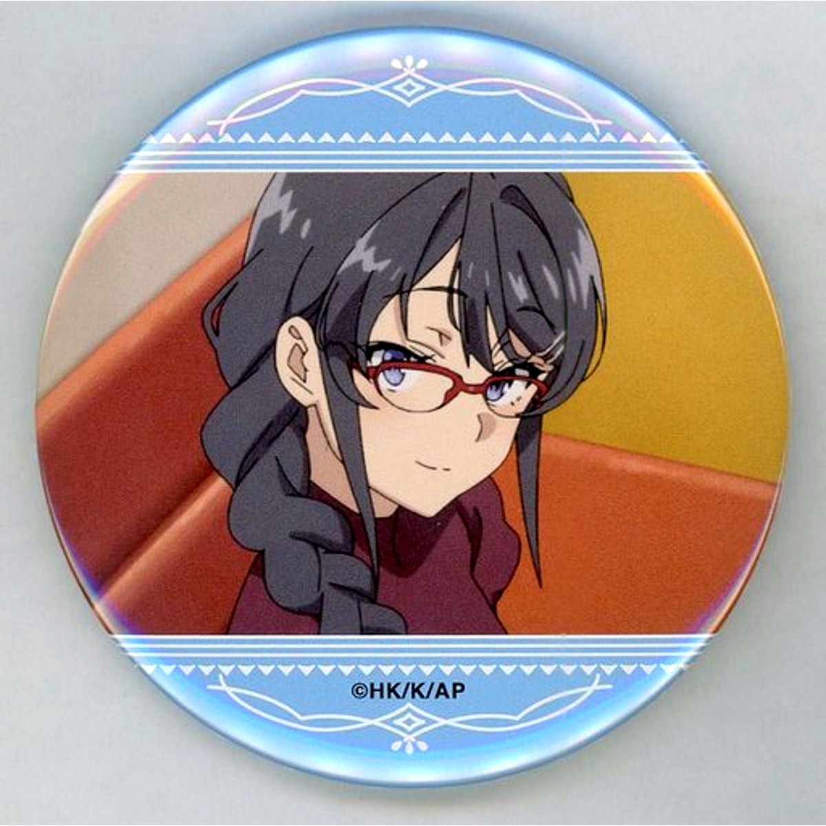 Mai Sakurajima Rascal Does Not Dream of a Sister Venturing Out Scene Shot 2 75mm Button D-6 Prize Kujibikido Online Kuji [USED]