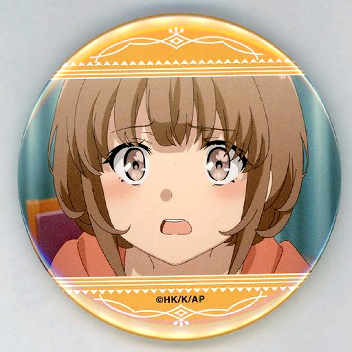 Kaede Azusagawa Rascal Does Not Dream of a Sister Venturing Out Scene Shot 1 75mm Button D-7 Prize Kujibikido Online Kuji [USED]