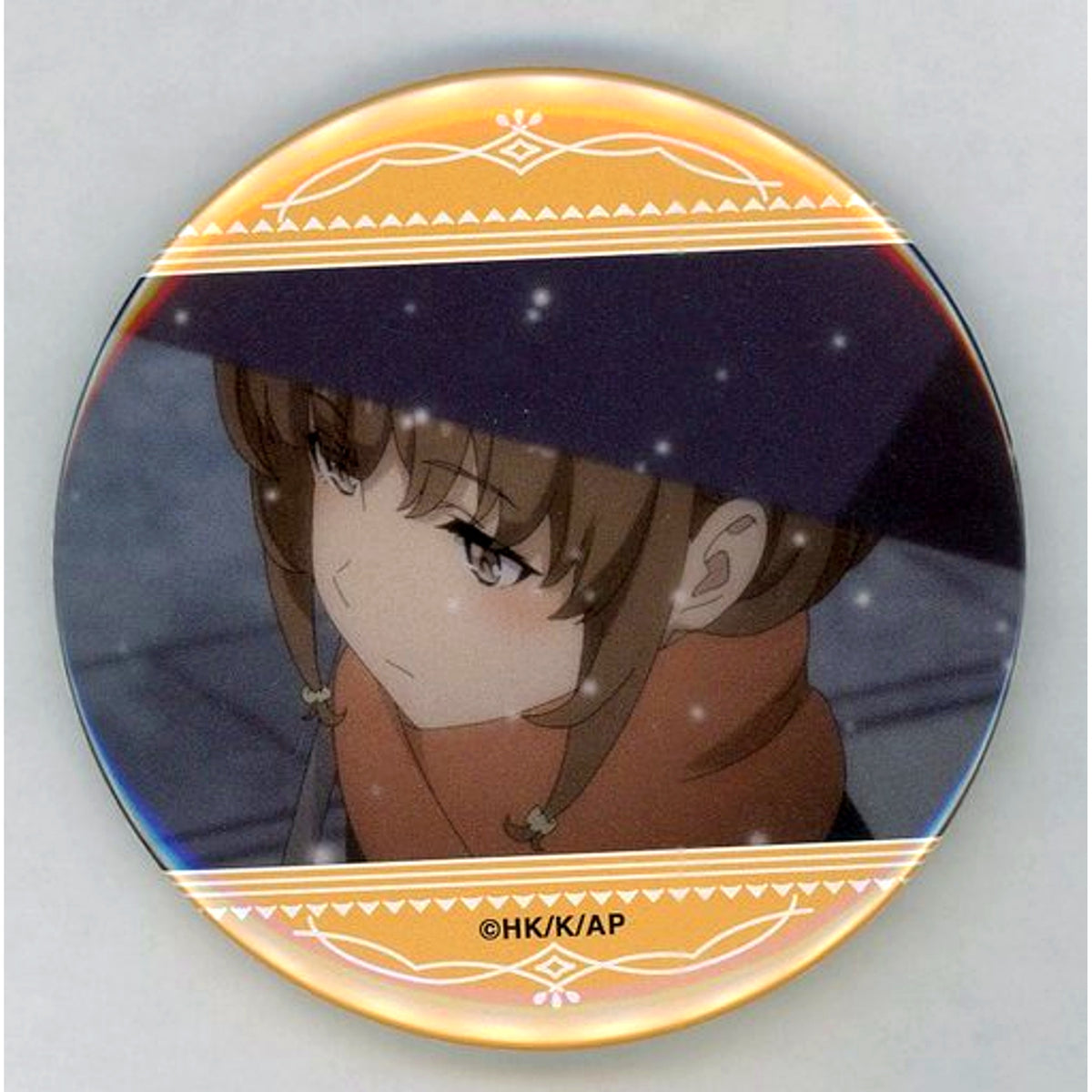 Kaede Azusagawa Rascal Does Not Dream of a Sister Venturing Out Scene Shot 4 75mm Button D-10 Prize Kujibikido Online Kuji [USED]