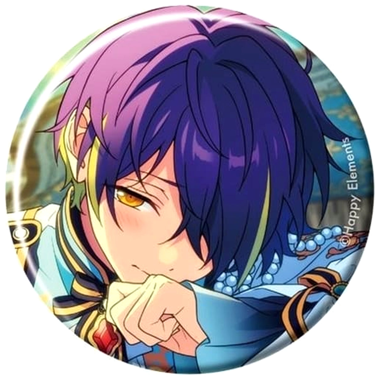 Ensemble Stars!! Shinobu Sengoku Theme Scout Can Badge 2023 Spring Idol Side Buttons [USED]
