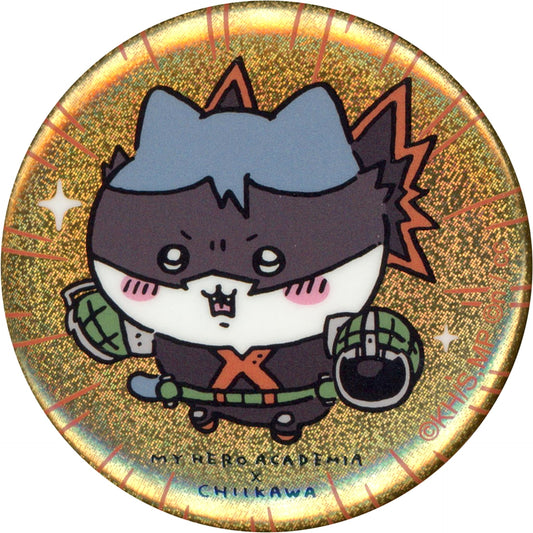 My Hero Academia X Chiikawa: Nanka Chiisakute Kawaii Yatsu Katsuki Bakugo Hachiware Chiikawa Kuji Hologram Can Badge in Capsule Chiikawa Market Pop Up Store Exclusive Buttons [USED]