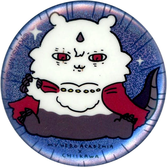 Tomura Shigaraki My Hero Academia X Chiikawa: Nanka Chiisakute Kawaii Yatsu Chiikawa Kuji Hologram Button Badge in Capsule POP UP STORE [USED]