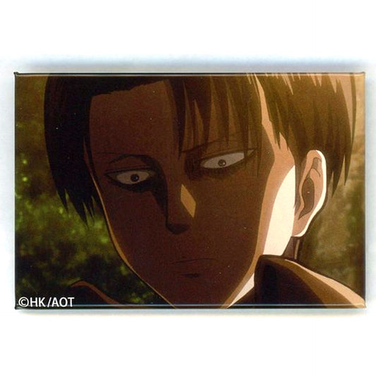 059. Levi Ackerman - Face Close-up / Shadow 100 Views of Levi Badge Attack on Titan [USED]