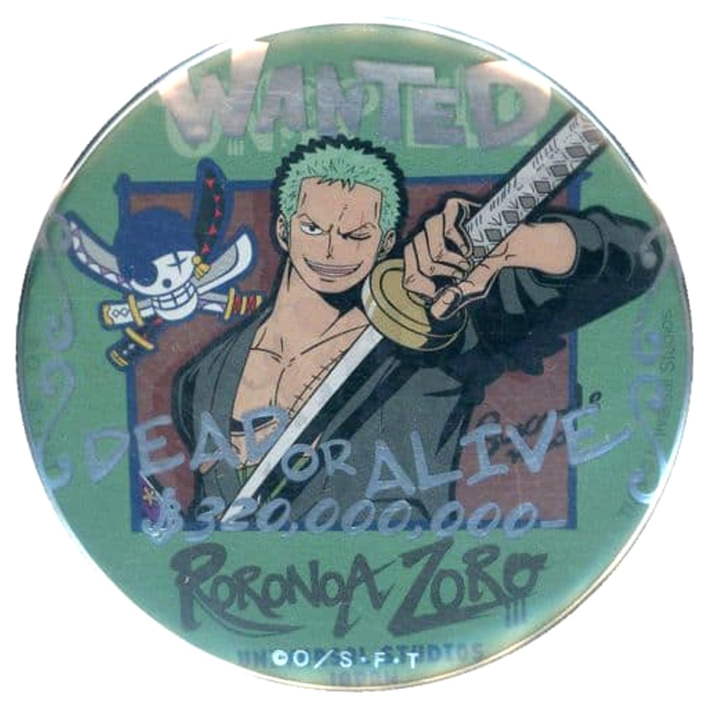 Roronoa Zoro One Piece Button Collection Universal Studios Japan Premier Summer 2023 Limited [USED]