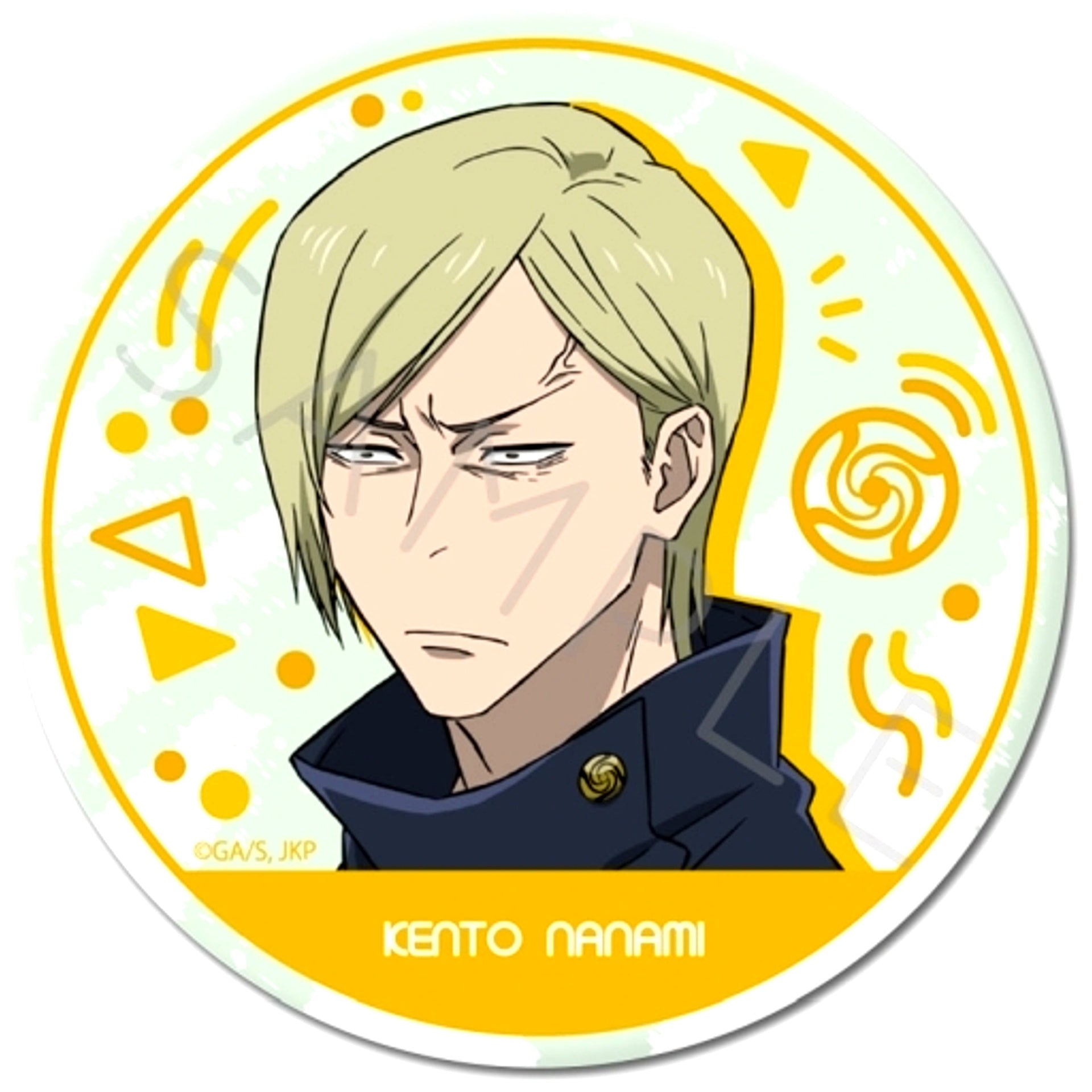 Kento Nanami YD Jujutsu Kaisen Kaigyoku Gyokusetsu 3way Button 75mm [USED]
