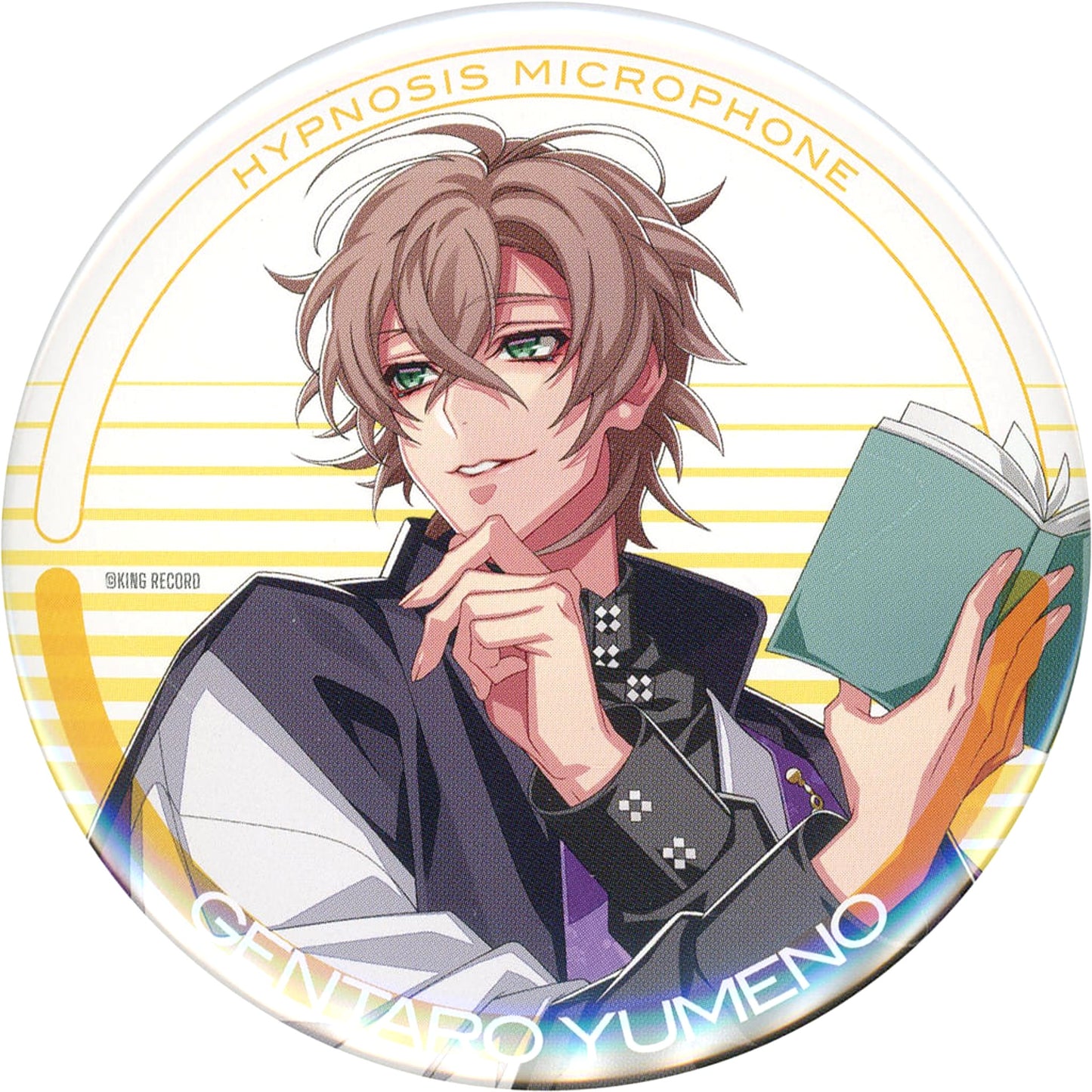 Hypnosis Mic: Division Rap Battle Gentaro Yumeno Trading Can Badge Cross A Line Buttons [USED]