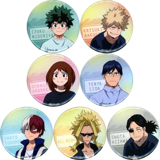 My Hero Academia Season 6 Katsuki Bakugo & Others Trading Can Badge Welcome Back, Deku! Yuei Special Stage Limited All 7 Types Set Buttons [USED]