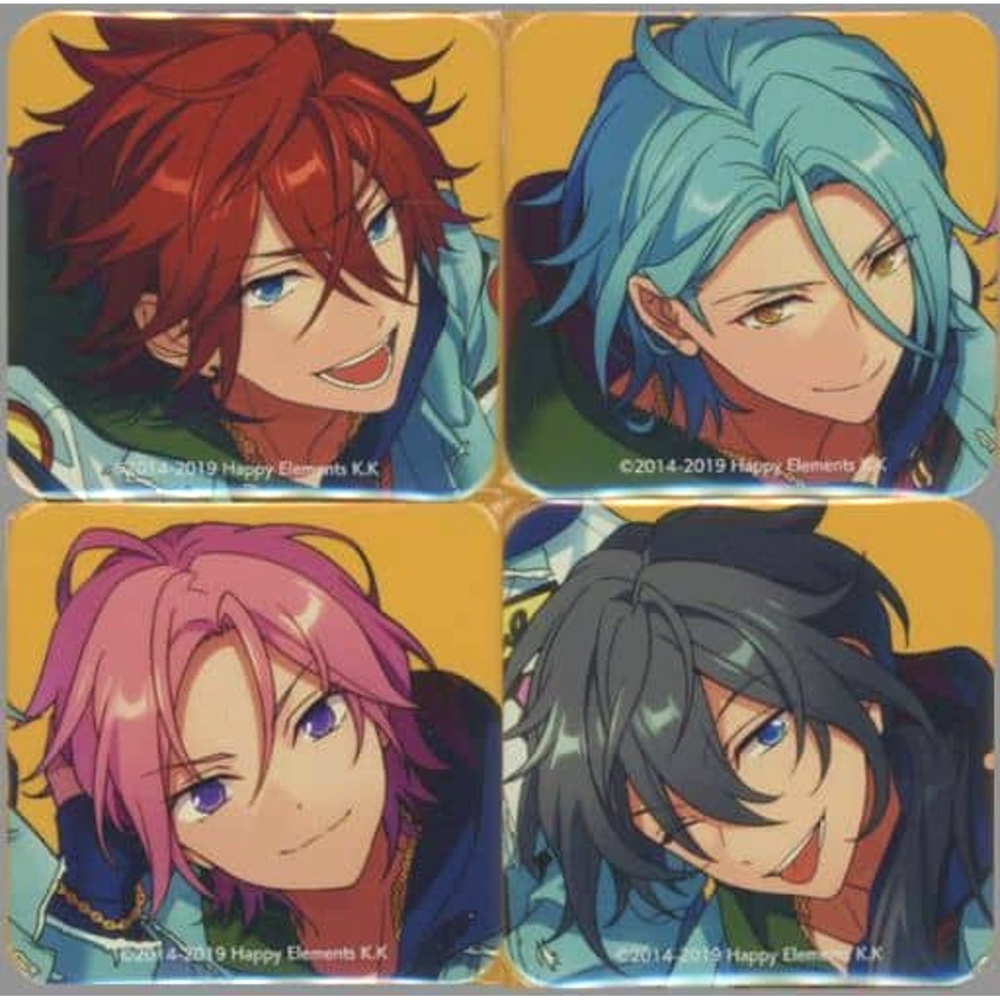 Crazy:B Ensemble Stars!! Set of 4 Idol Square Button Set animate Limited Cd Album Series Trip Crazy:B Paid Bonus [USED]